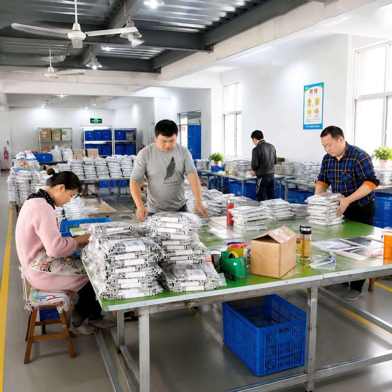 Packing team